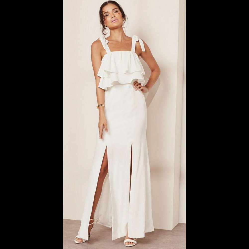 C/MEO Collective Formal Bow Straps Gown